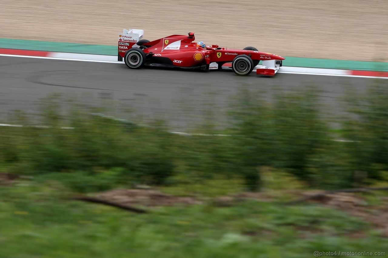 GP GERMANIA, 22.07.2011- Prove Libere 1, Venerdi', Fernando Alonso (ESP), Ferrari, F-150 Italia 