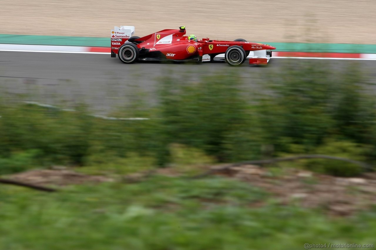 GP GERMANIA, 22.07.2011- Prove Libere 1, Venerdi', Felipe Massa (BRA), Ferrari, F-150 Italia 