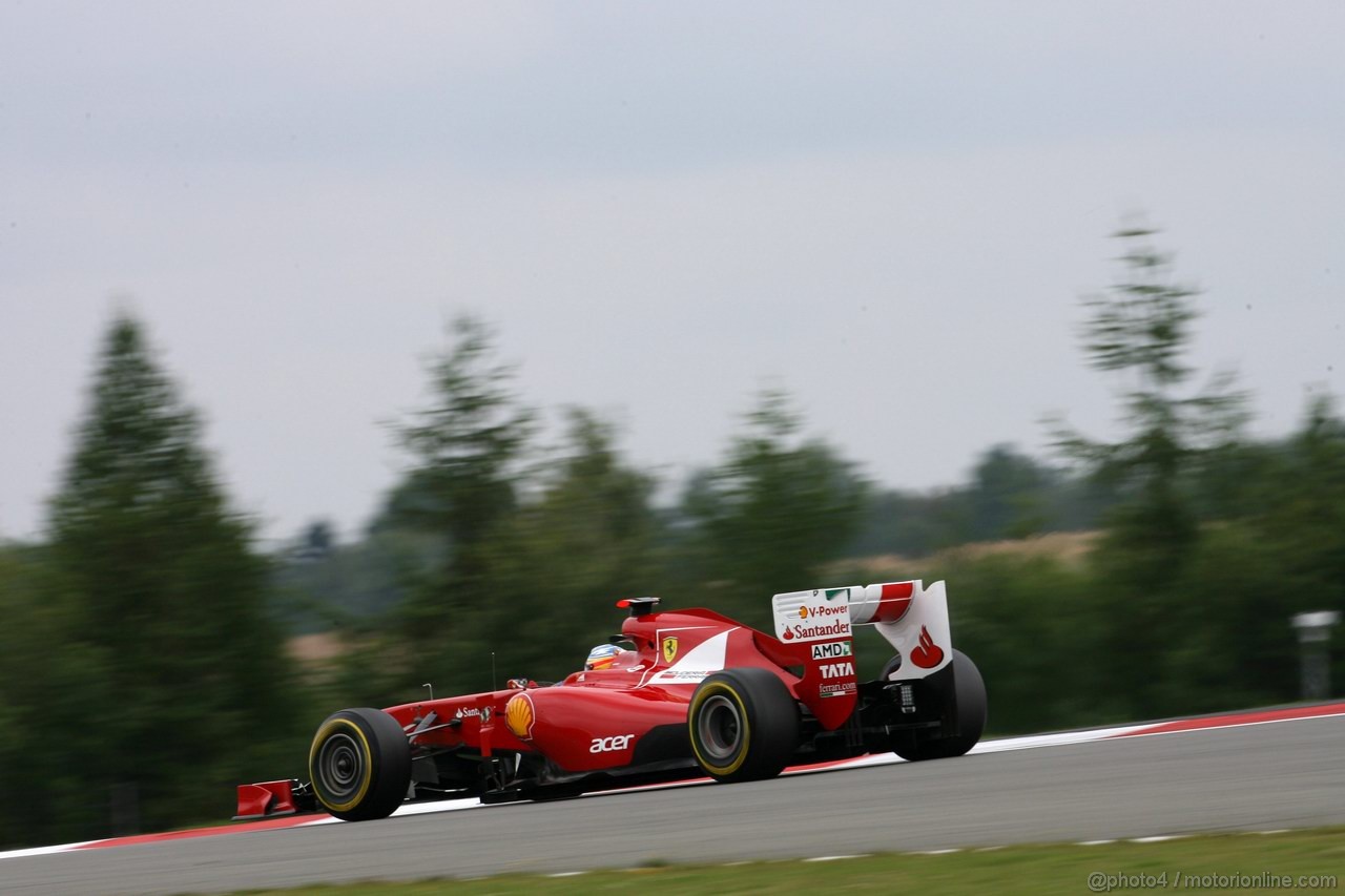 GP GERMANIA, 22.07.2011- Prove Libere 1, Venerdi', Fernando Alonso (ESP), Ferrari, F-150 Italia 