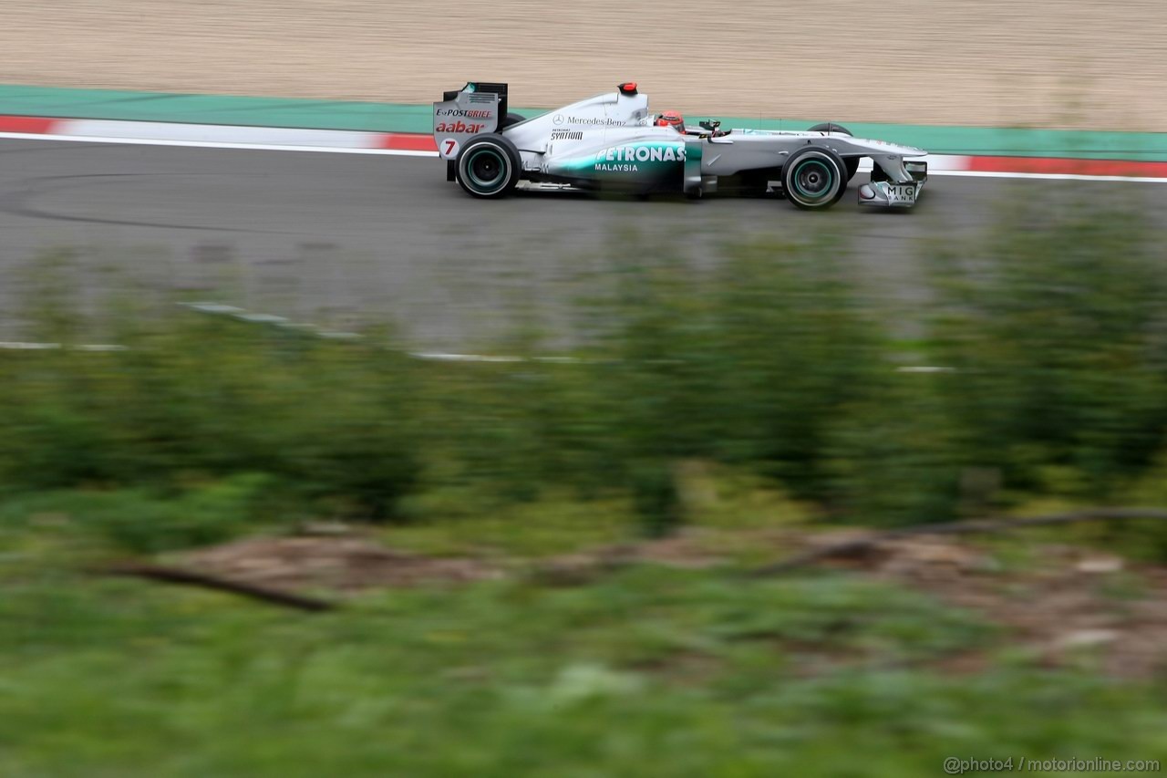 GP GERMANIA, 22.07.2011- Prove Libere 1, Venerdi', Michael Schumacher (GER), Mercedes GP Petronas F1 Team, MGP W02 