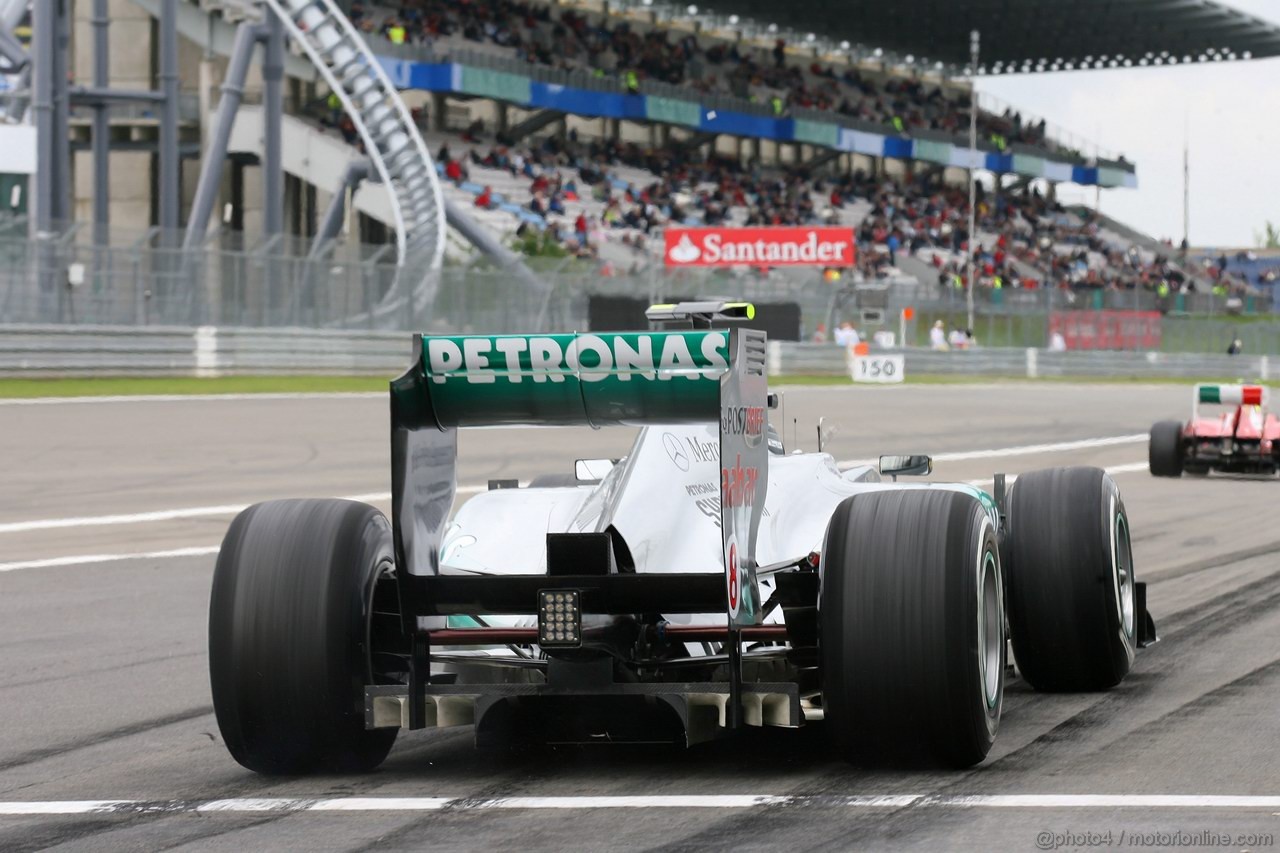 GP GERMANIA, 22.07.2011- Prove Libere 1, Venerdi', Nico Rosberg (GER), Mercedes GP Petronas F1 Team, MGP W02 