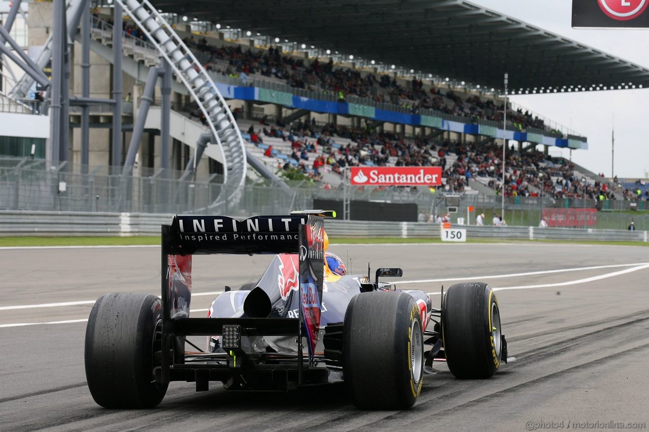 GP GERMANIA, 22.07.2011- Prove Libere 1, Venerdi', Mark Webber (AUS), Red Bull Racing, RB7 