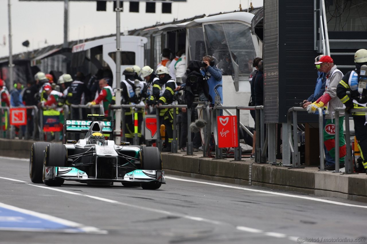 GP GERMANIA, 22.07.2011- Prove Libere 1, Venerdi', Nico Rosberg (GER), Mercedes GP Petronas F1 Team, MGP W02 