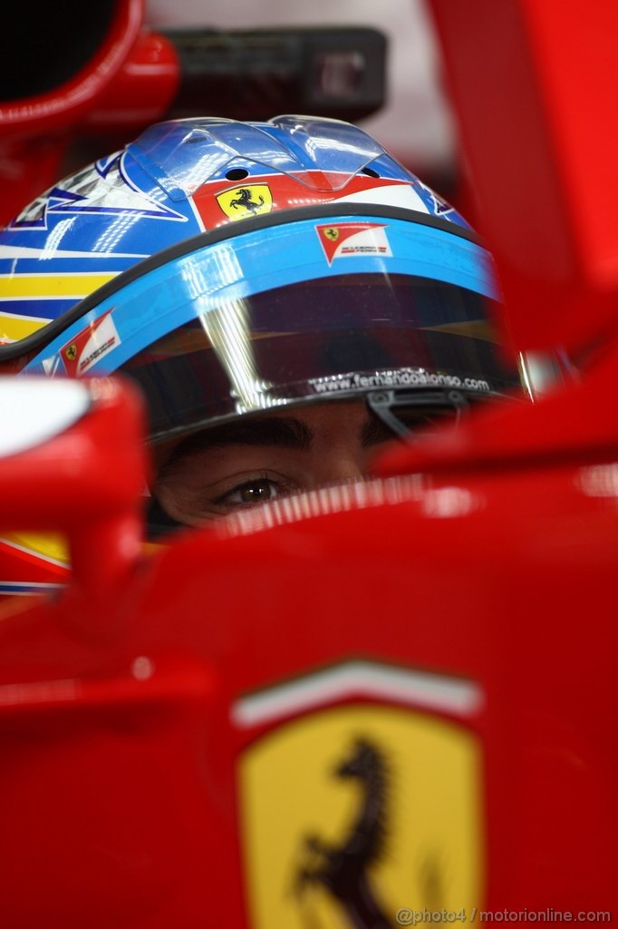 GP GERMANIA, 22.07.2011- Prove Libere 1, Venerdi', Fernando Alonso (ESP), Ferrari, F-150 Italia 