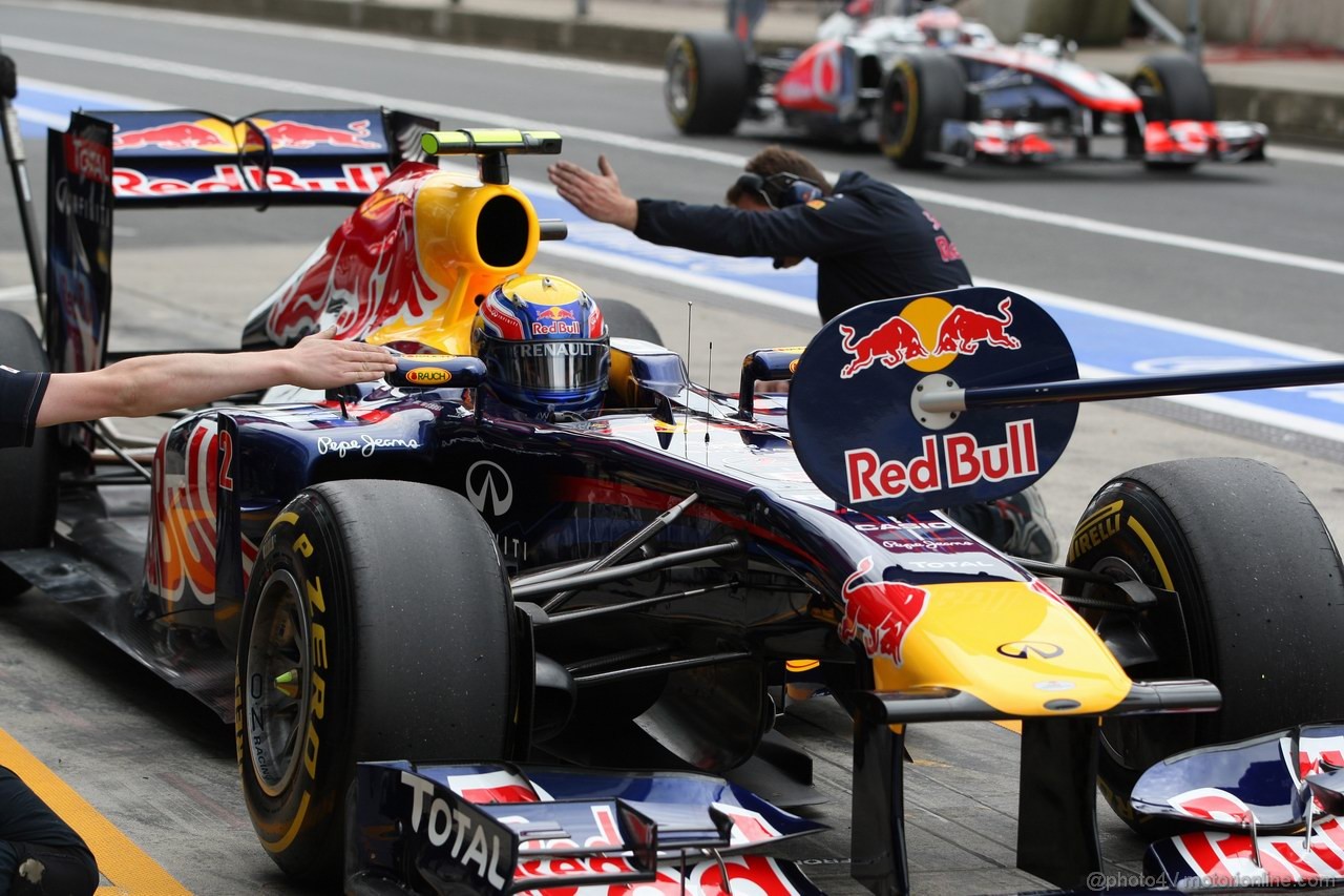 GP GERMANIA, 22.07.2011- Prove Libere 1, Venerdi', Mark Webber (AUS), Red Bull Racing, RB7 