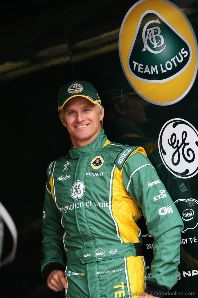 GP GERMANIA, 22.07.2011- Prove Libere 1, Venerdi', Heikki Kovalainen (FIN), Team Lotus, TL11 