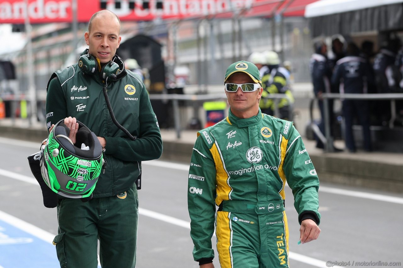 GP GERMANIA, 22.07.2011- Prove Libere 1, Venerdi', Heikki Kovalainen (FIN), Team Lotus, TL11 