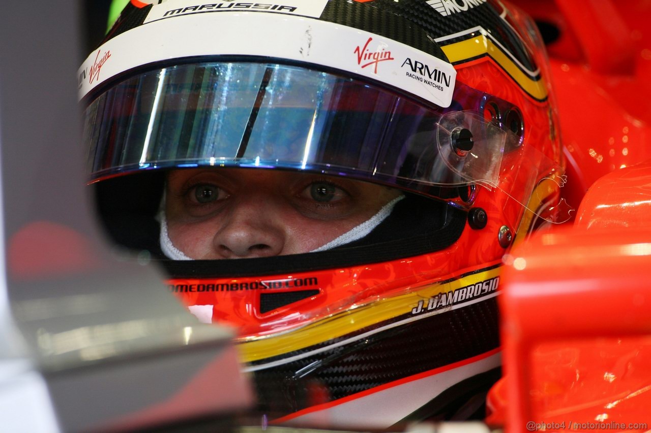 GP GERMANIA, 22.07.2011- Prove Libere 2, Venerdi', Jerome D'Ambrosio (BEL), Marussia Virgin Racing VR-02 