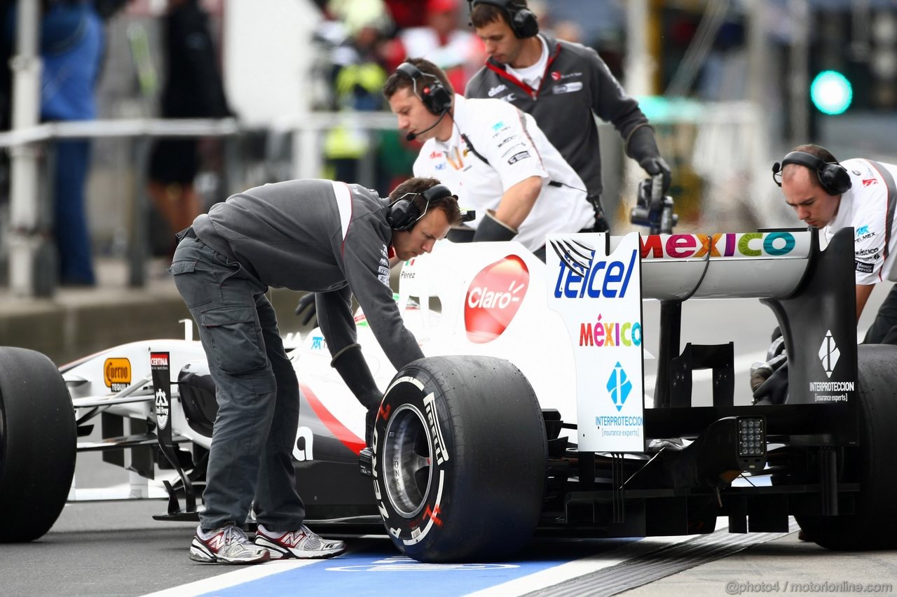 GP GERMANIA, 22.07.2011- Prove Libere 2, Venerdi', Sergio Pérez (MEX), Sauber F1 Team C30 