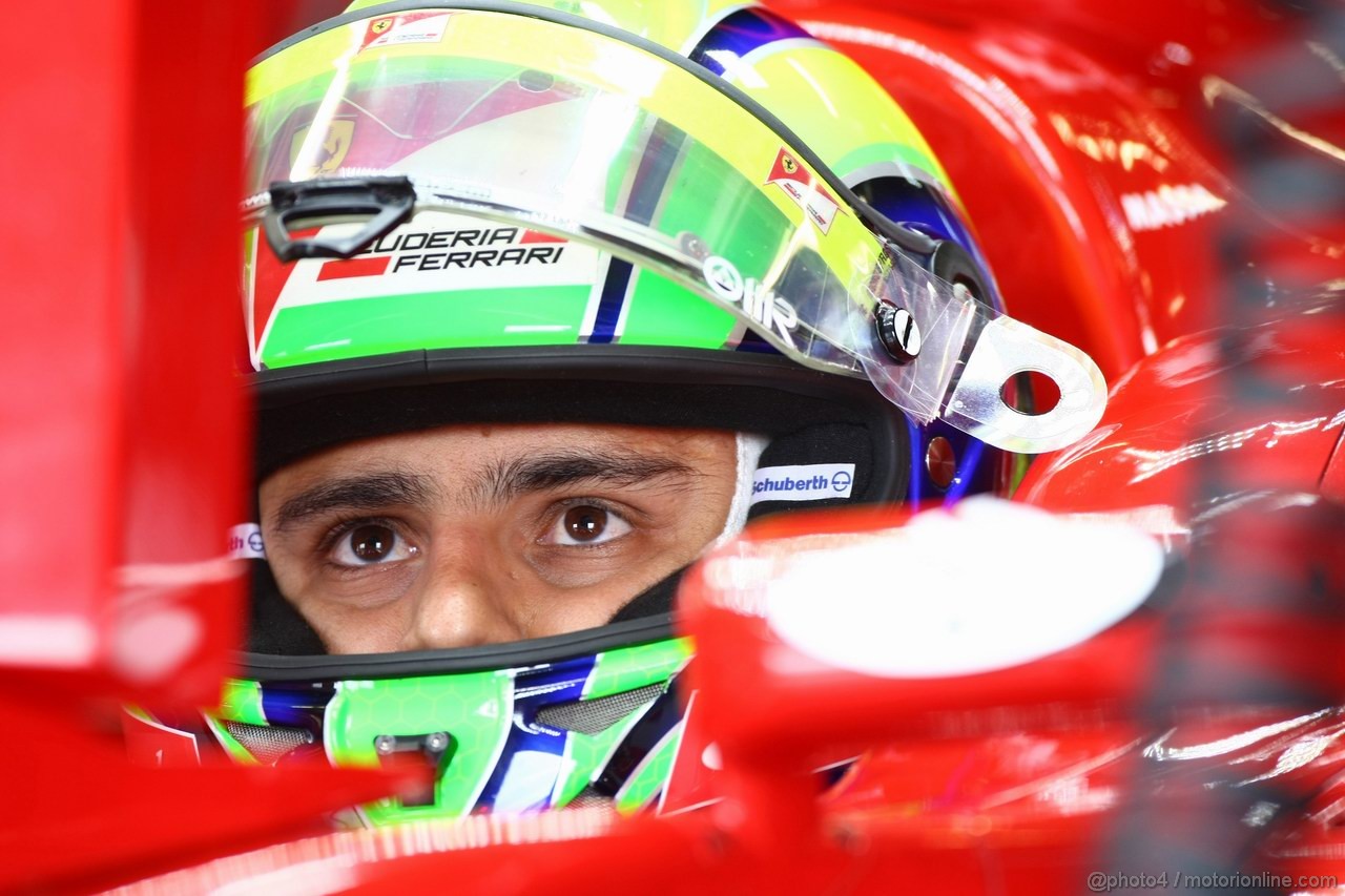 GP GERMANIA, 22.07.2011- Prove Libere 2, Venerdi', Felipe Massa (BRA), Ferrari, F-150 Italia 