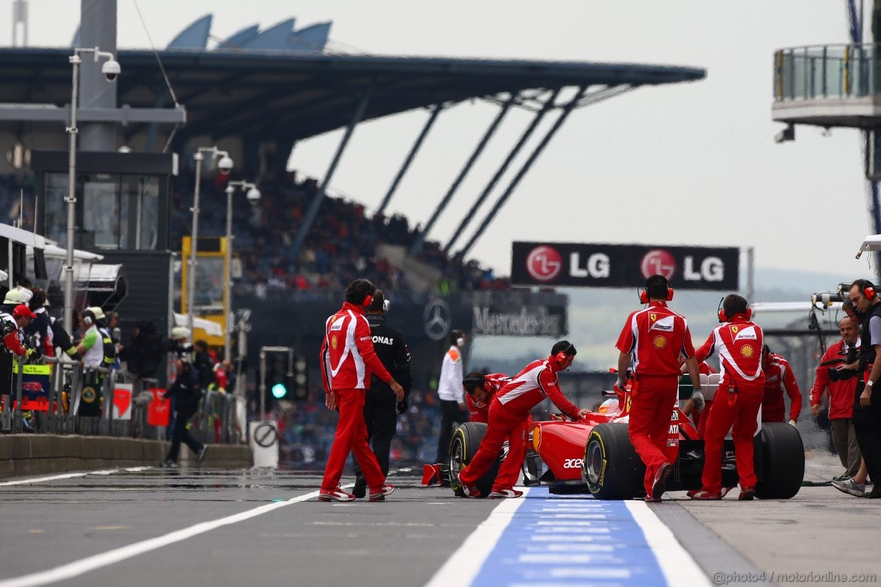 GP GERMANIA, 22.07.2011- Prove Libere 2, Venerdi', Fernando Alonso (ESP), Ferrari, F-150 Italia 