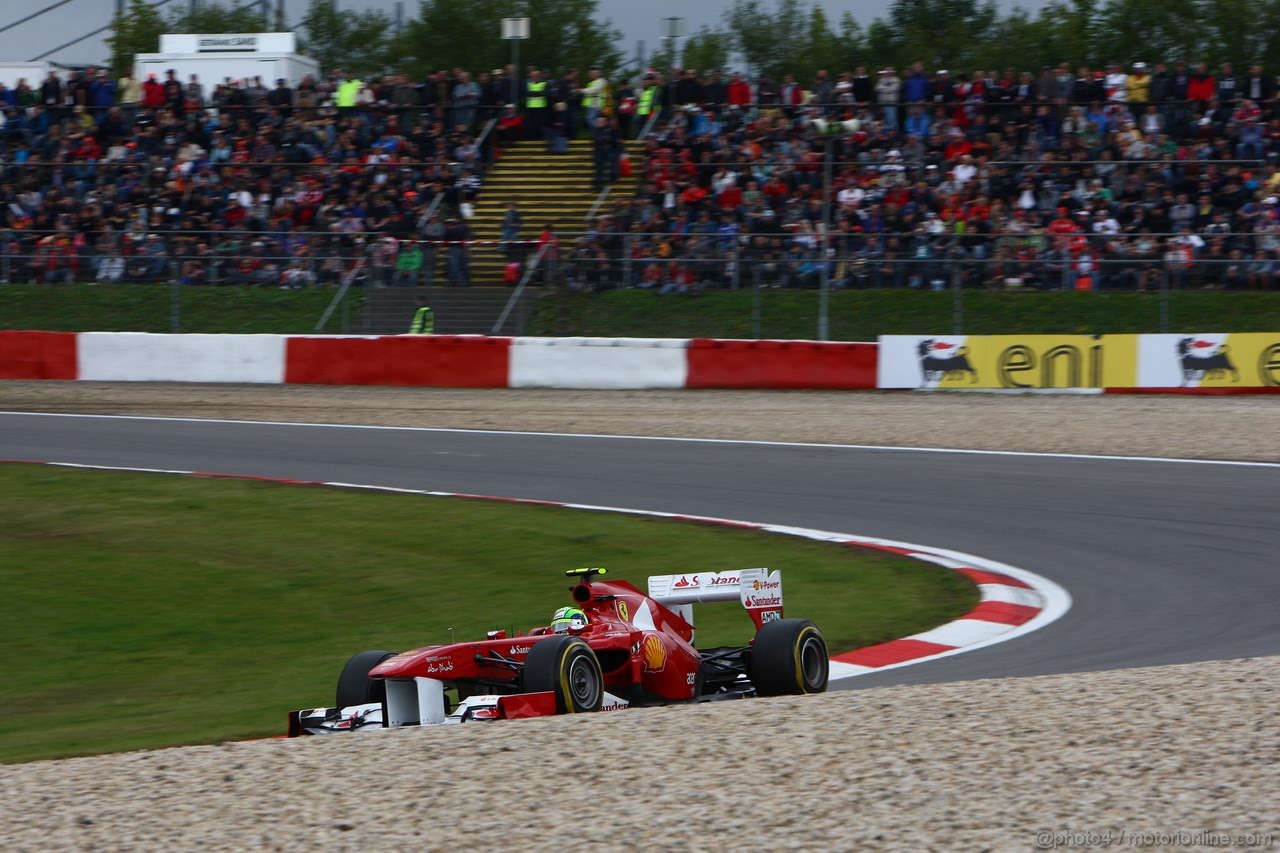 GP GERMANIA, 22.07.2011- Prove Libere 2, Venerdi', Felipe Massa (BRA), Ferrari, F-150 Italia 
