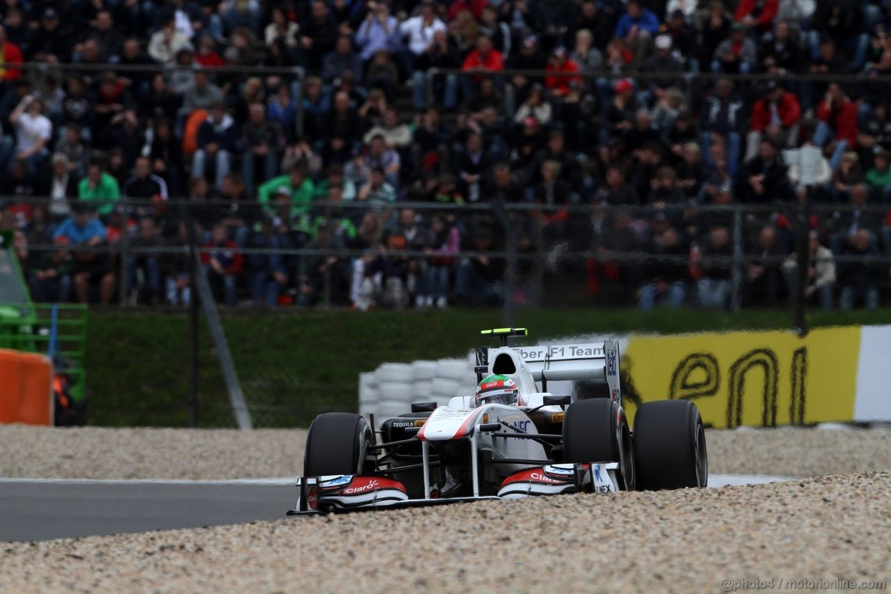 GP GERMANIA, 22.07.2011- Prove Libere 2, Venerdi', Sergio Pérez (MEX), Sauber F1 Team C30 