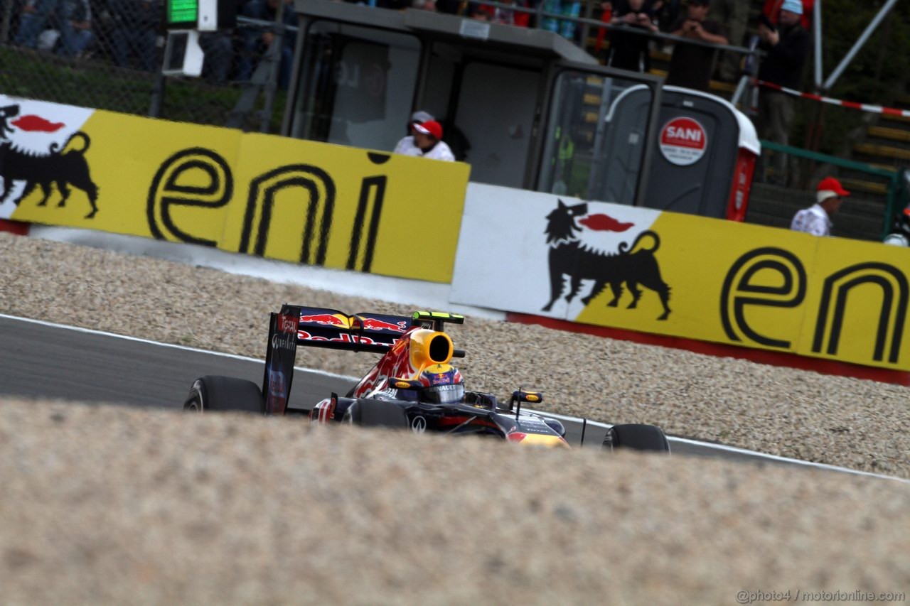 GP GERMANIA, 22.07.2011- Prove Libere 2, Venerdi', Mark Webber (AUS), Red Bull Racing, RB7 