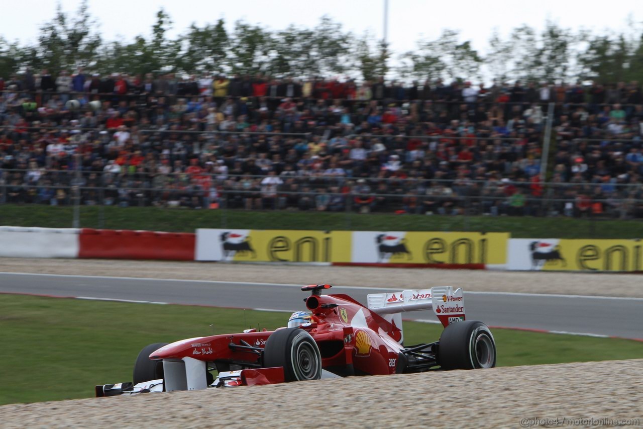 GP GERMANIA, 22.07.2011- Prove Libere 2, Venerdi', Fernando Alonso (ESP), Ferrari, F-150 Italia 