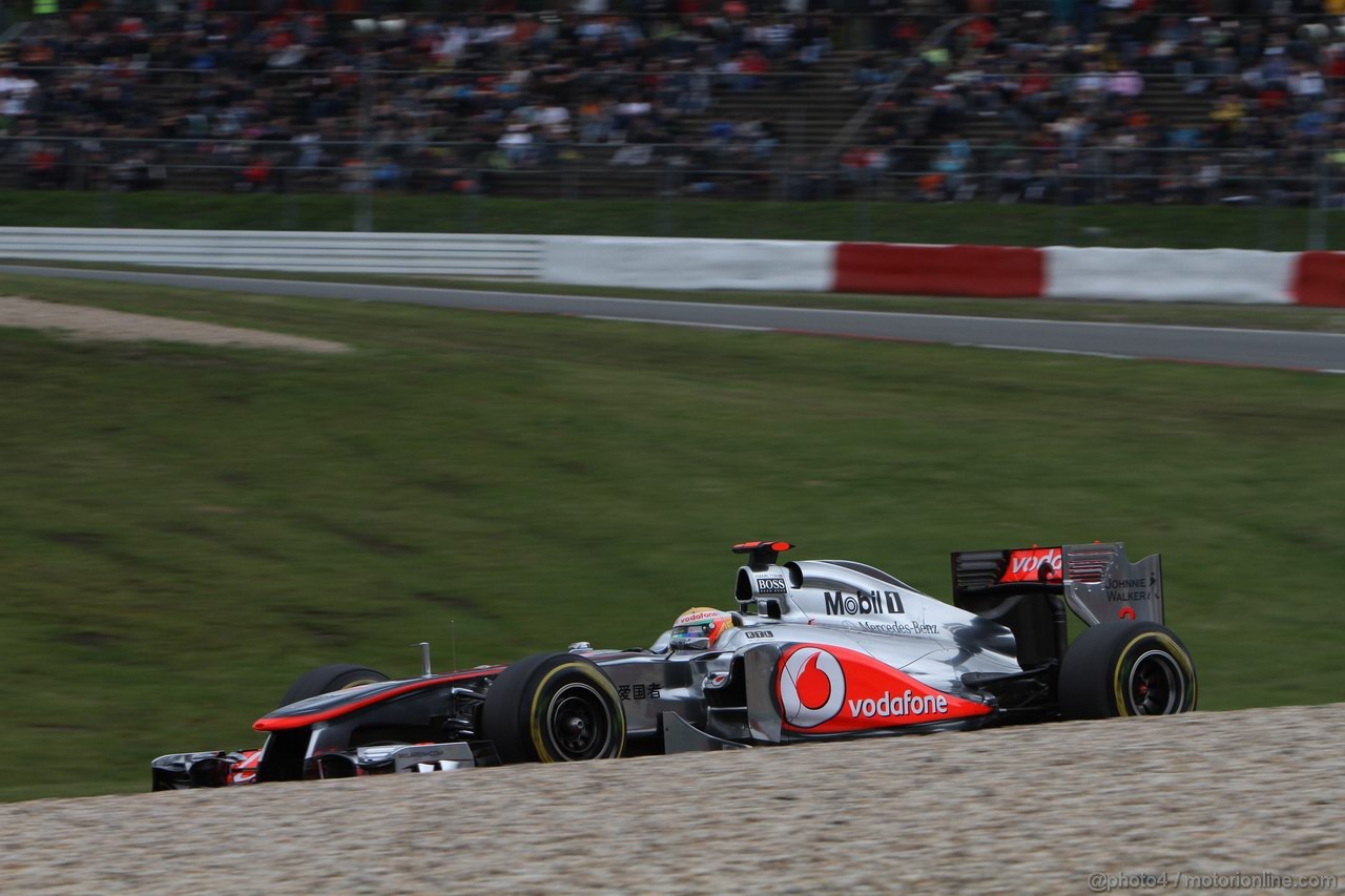 GP GERMANIA, 22.07.2011- Prove Libere 2, Venerdi', Lewis Hamilton (GBR), McLaren  Mercedes, MP4-26 