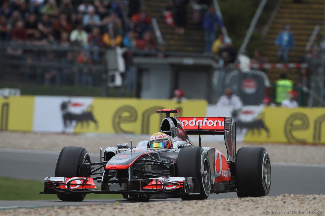 GP GERMANIA, 22.07.2011- Prove Libere 2, Venerdi', Lewis Hamilton (GBR), McLaren  Mercedes, MP4-26 