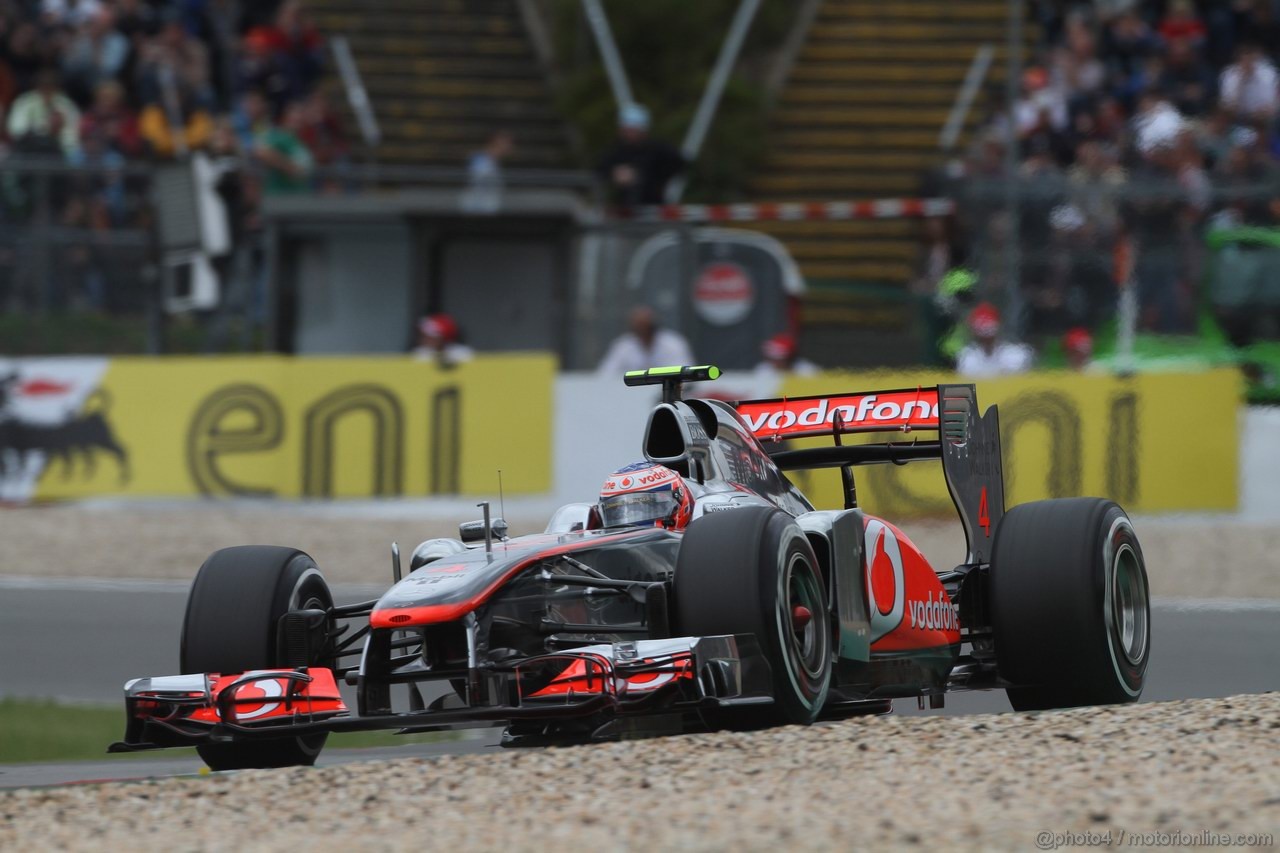 GP GERMANIA, 22.07.2011- Prove Libere 2, Venerdi', Jenson Button (GBR), McLaren  Mercedes, MP4-26 