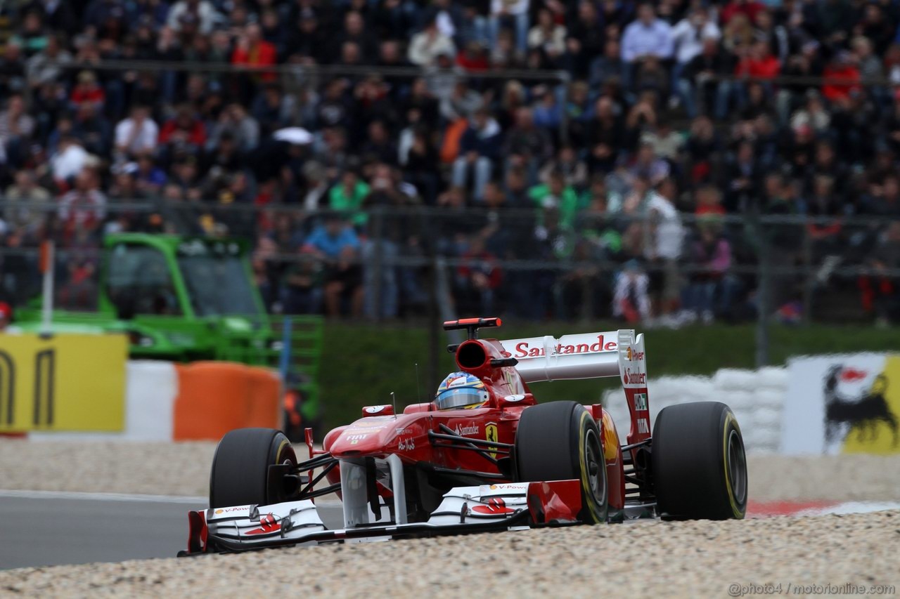 GP GERMANIA, 22.07.2011- Prove Libere 2, Venerdi', Fernando Alonso (ESP), Ferrari, F-150 Italia 