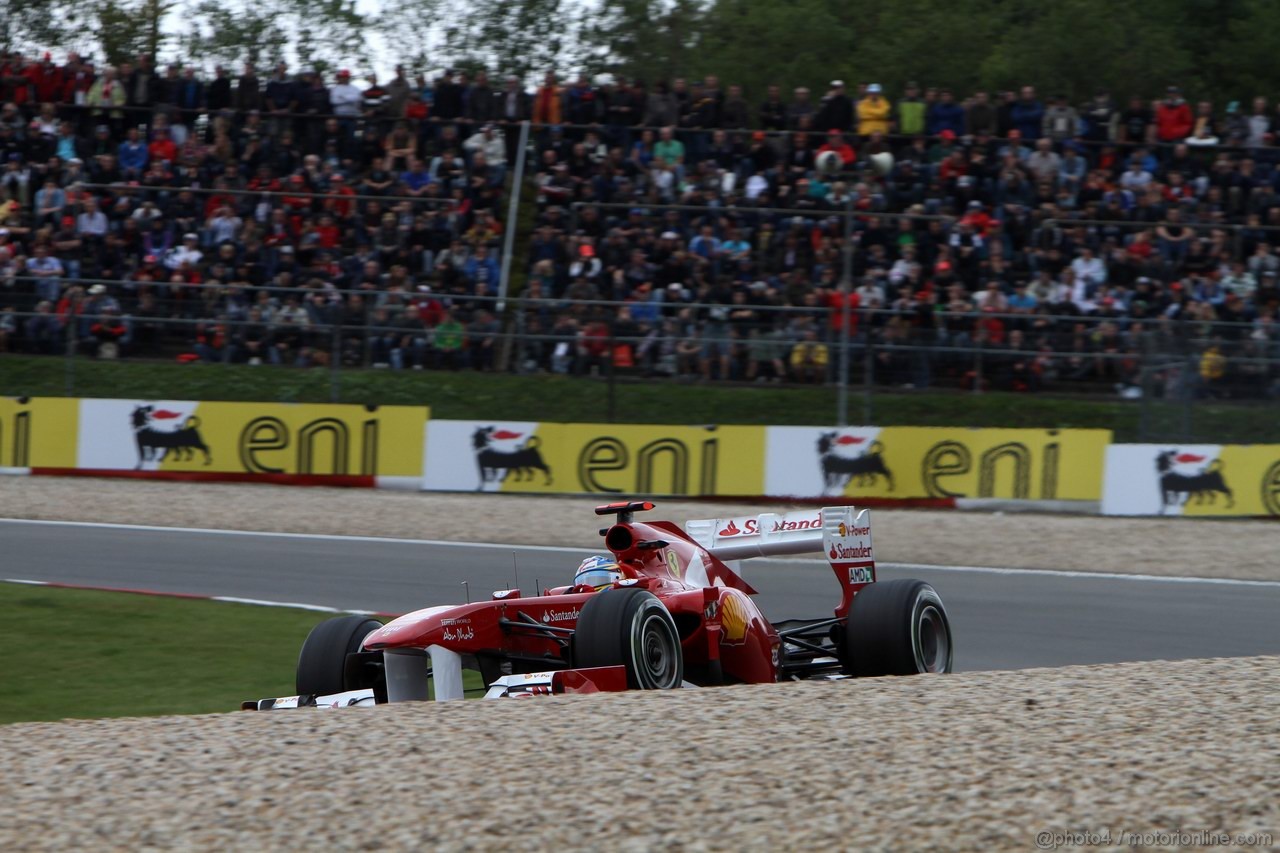 GP GERMANIA, 22.07.2011- Prove Libere 2, Venerdi', Fernando Alonso (ESP), Ferrari, F-150 Italia 