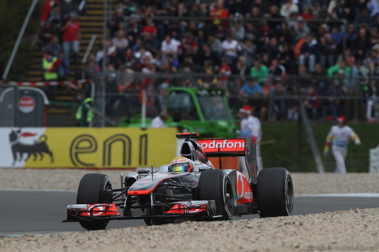 GP GERMANIA, 22.07.2011- Prove Libere 2, Venerdi', Lewis Hamilton (GBR), McLaren  Mercedes, MP4-26 