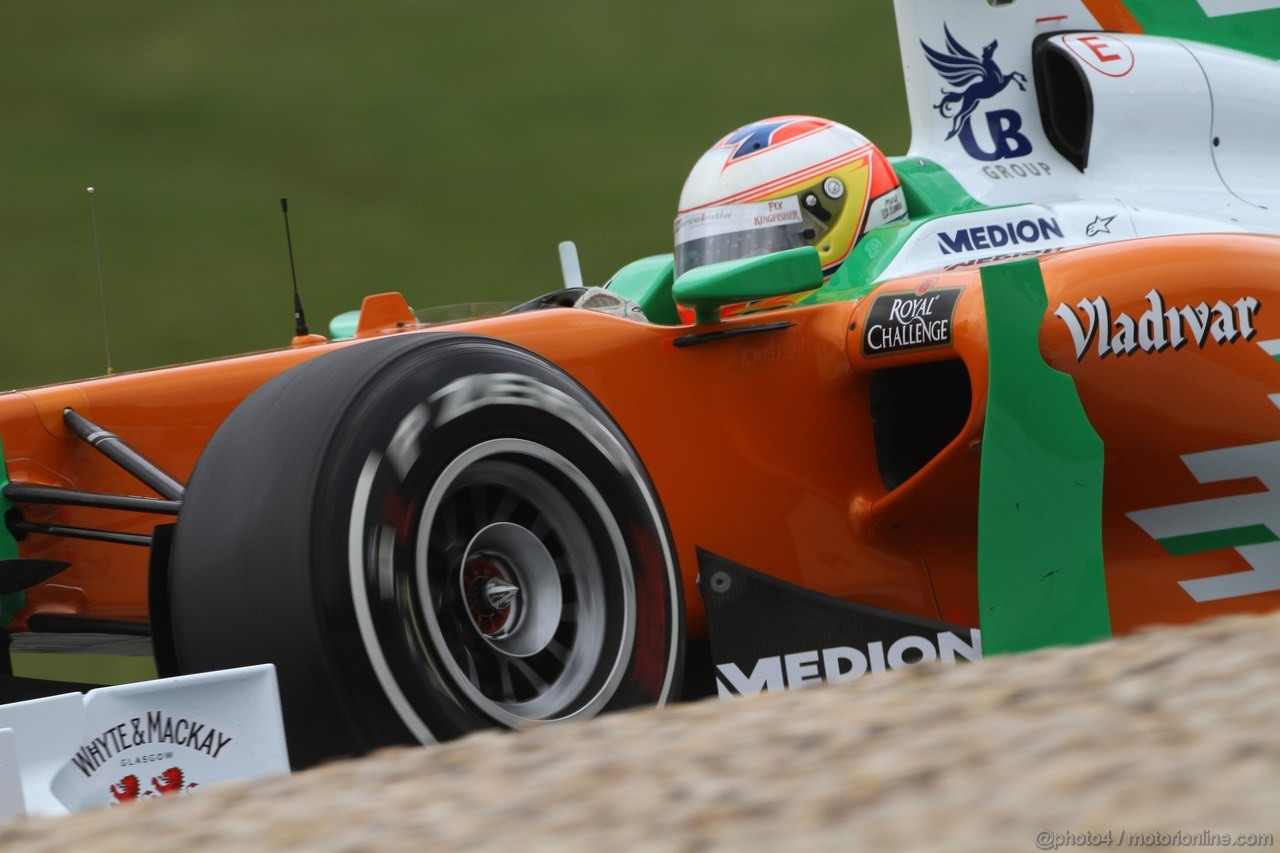 GP GERMANIA, 22.07.2011- Prove Libere 2, Venerdi', Paul di Resta (GBR) Force India VJM04 