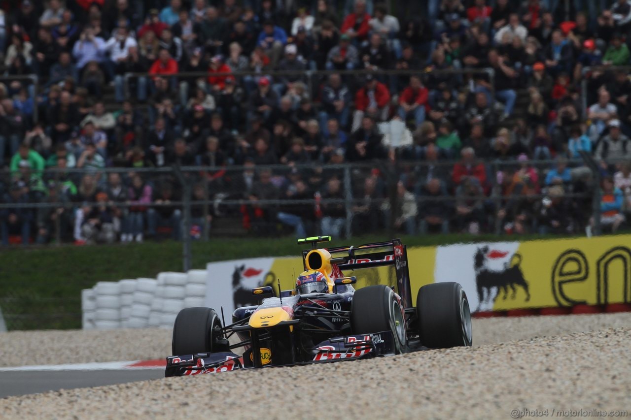 GP GERMANIA, 22.07.2011- Prove Libere 2, Venerdi', Mark Webber (AUS), Red Bull Racing, RB7 