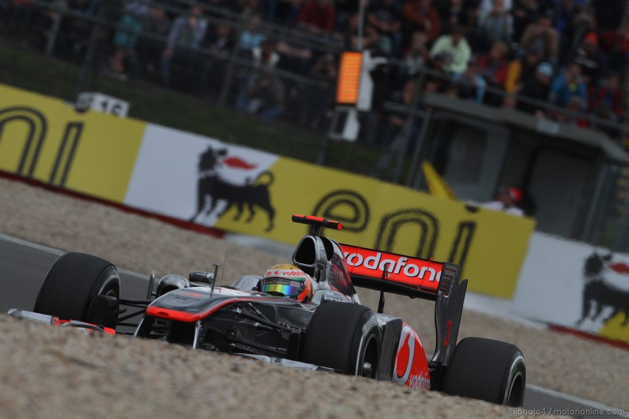 GP GERMANIA, 22.07.2011- Prove Libere 2, Venerdi', Lewis Hamilton (GBR), McLaren  Mercedes, MP4-26 