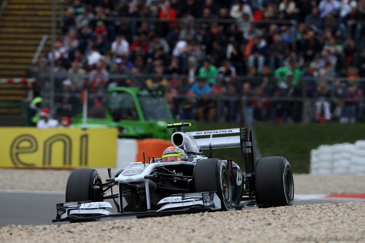 GP GERMANIA, 22.07.2011- Prove Libere 2, Venerdi', Pastor Maldonado (VEN), Williams FW33 