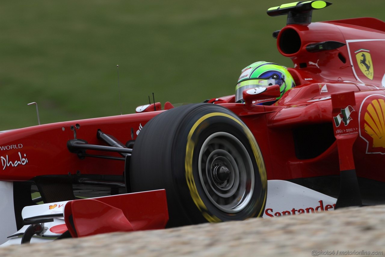 GP GERMANIA, 22.07.2011- Prove Libere 2, Venerdi', Felipe Massa (BRA), Ferrari, F-150 Italia 