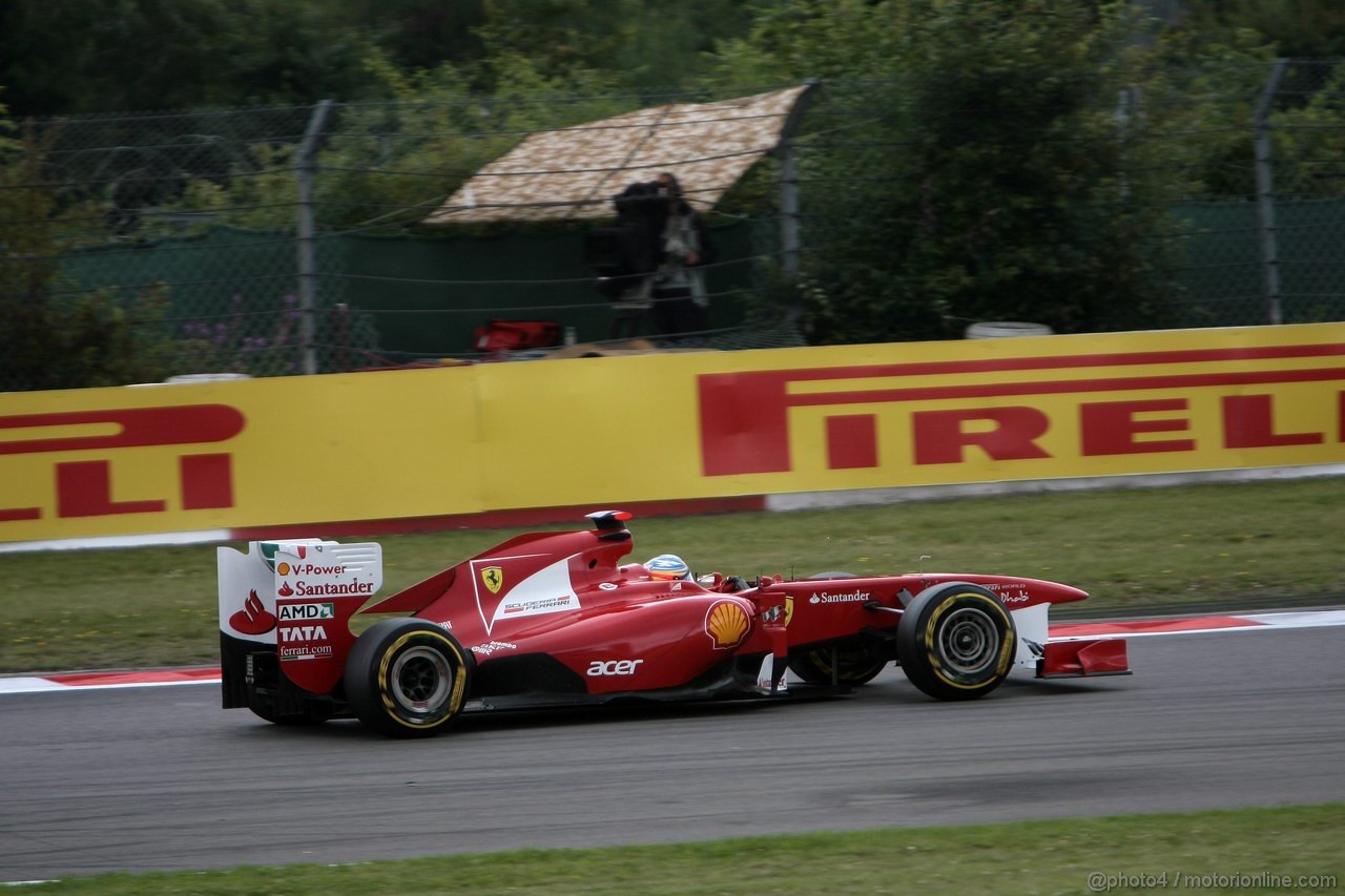 GP GERMANIA, 22.07.2011- Prove Libere 2, Venerdi', Fernando Alonso (ESP), Ferrari, F-150 Italia 
