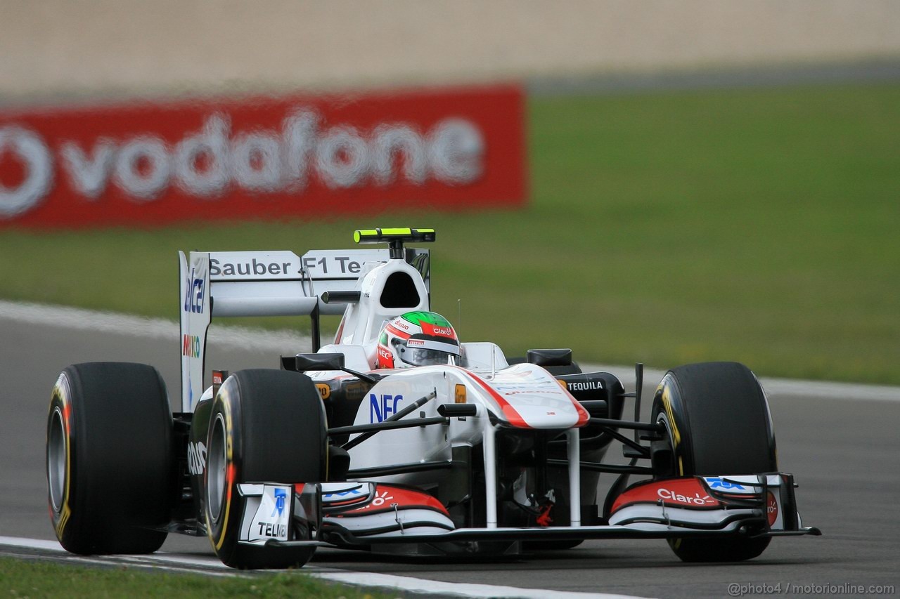 GP GERMANIA, 22.07.2011- Prove Libere 2, Venerdi', Sergio Pérez (MEX), Sauber F1 Team C30 