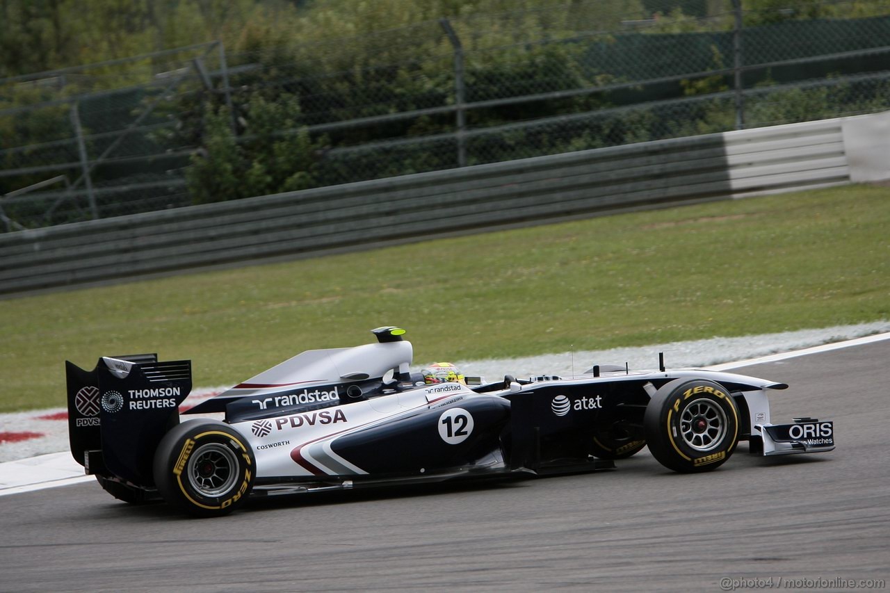 GP GERMANIA, 22.07.2011- Prove Libere 2, Venerdi', Pastor Maldonado (VEN), Williams FW33 
