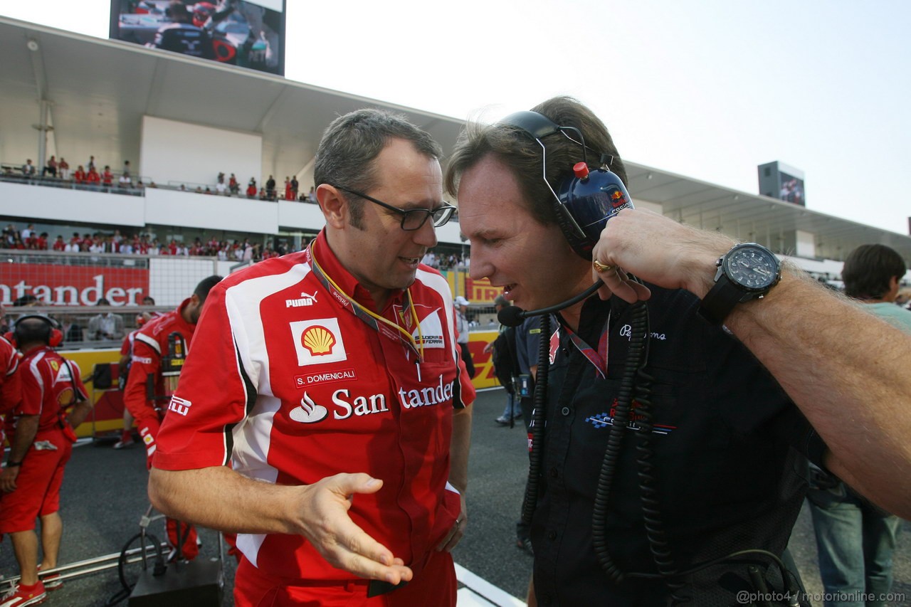 GP GIAPPONE, 09.10.2011- Gara, Stefano Domenicali (ITA), Team Principal e Christian Horner (GBR), Red Bull Racing, Sporting Director