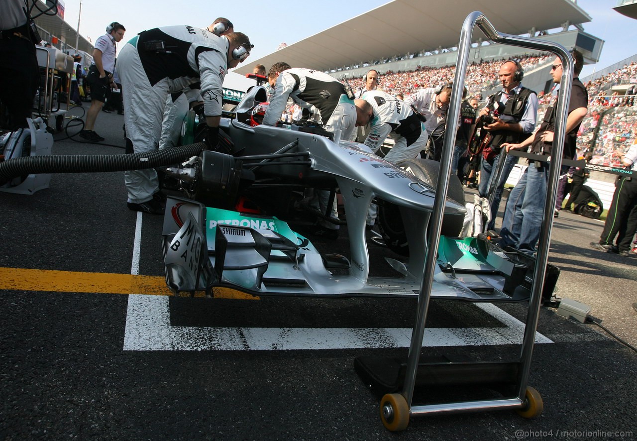 GP GIAPPONE, 09.10.2011- Gara, Michael Schumacher (GER), Mercedes GP Petronas F1 Team, MGP W02