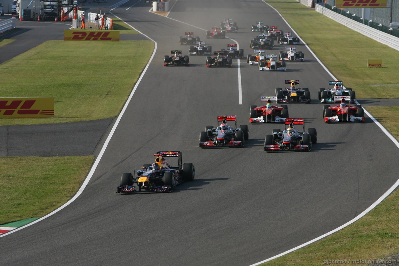 GP GIAPPONE, 09.10.2011- Gara, Start of the race