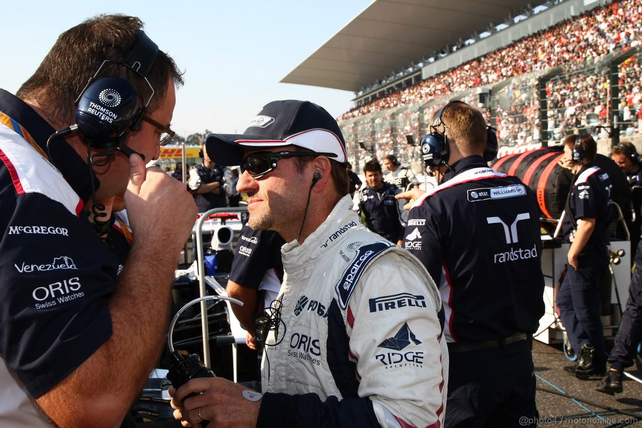 GP GIAPPONE, 09.10.2011- Gara, Rubens Barrichello (BRA), Williams FW33