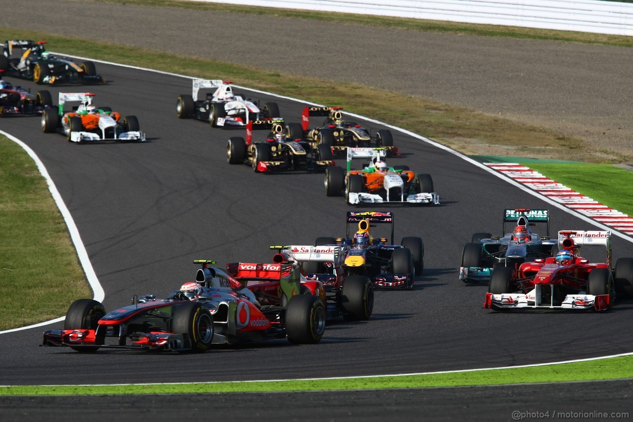 GP GIAPPONE, 09.10.2011- Gara, Jenson Button (GBR), McLaren Mercedes, MP4-26