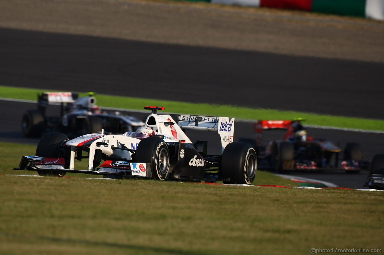 GP GIAPPONE, 09.10.2011- Gara, Kamui Kobayashi (JAP), Sauber F1 Team C30 