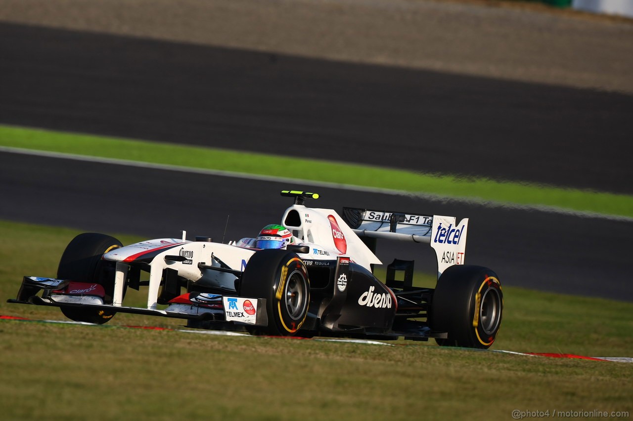 GP GIAPPONE, 09.10.2011- Gara, Sergio Pérez (MEX), Sauber F1 Team C30