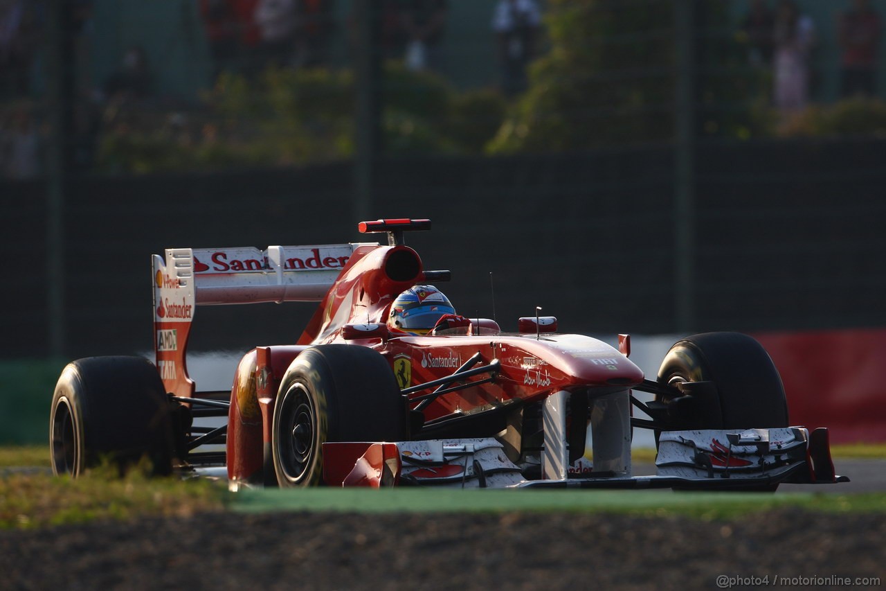 GP GIAPPONE, 09.10.2011- Gara, Fernando Alonso (ESP), Ferrari, F-150 Italia 