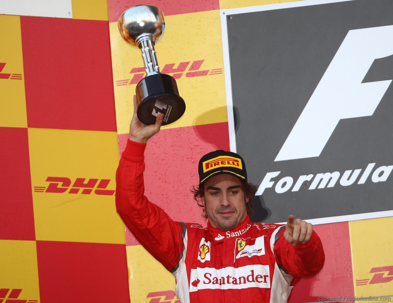 GP GIAPPONE, 09.10.2011- Gara, Fernando Alonso (ESP), Ferrari, F-150 Italia secondo 