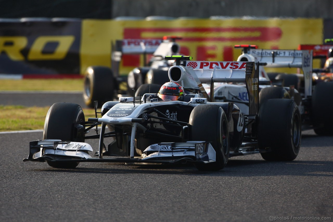 GP GIAPPONE, 09.10.2011- Gara, Pastor Maldonado (VEN), Williams FW33