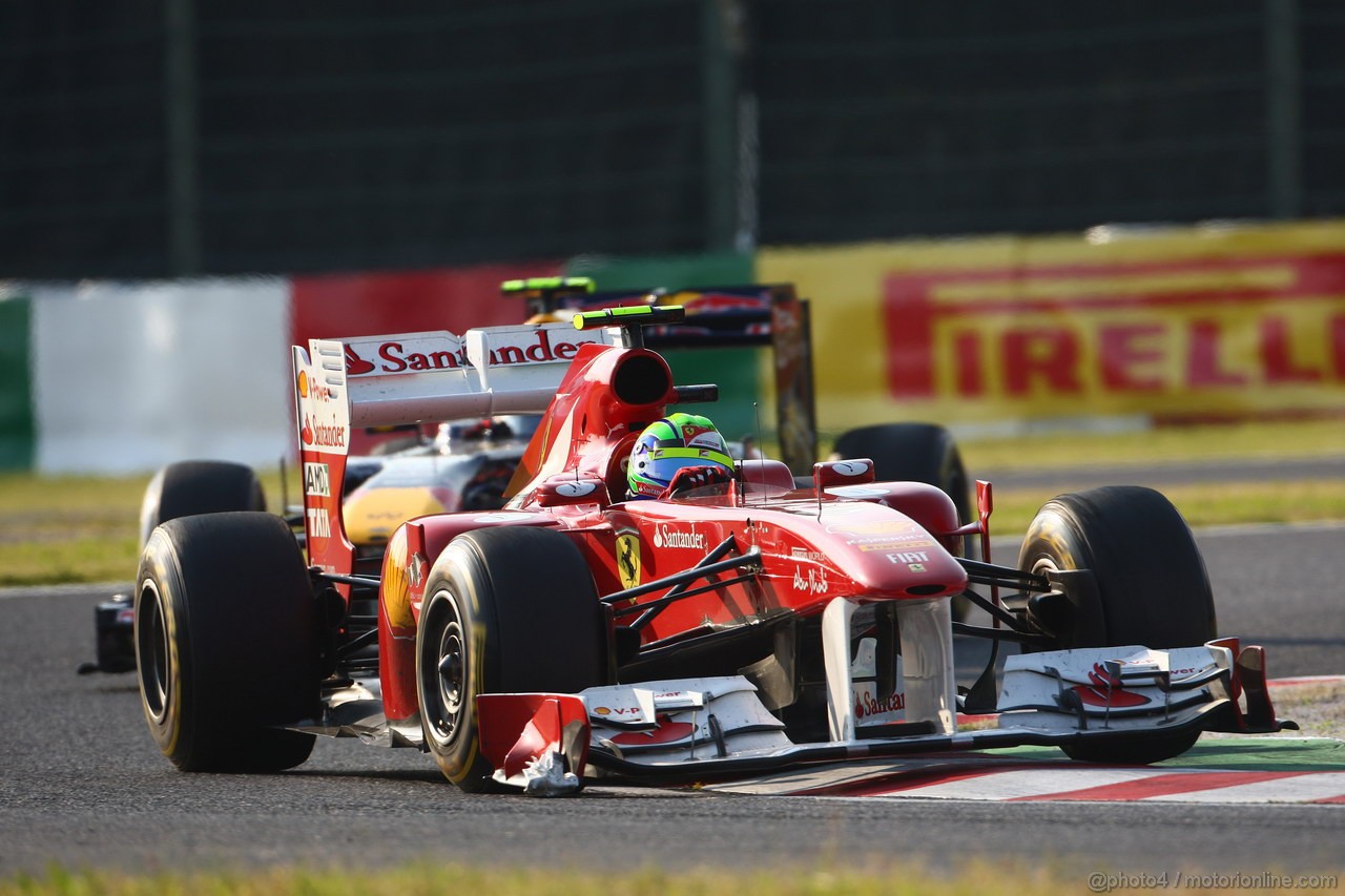 GP GIAPPONE, 09.10.2011- Gara, Felipe Massa (BRA), Ferrari, F-150 Italia