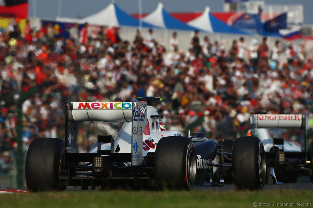 GP GIAPPONE, 09.10.2011- Gara, Sergio Pérez (MEX), Sauber F1 Team C30