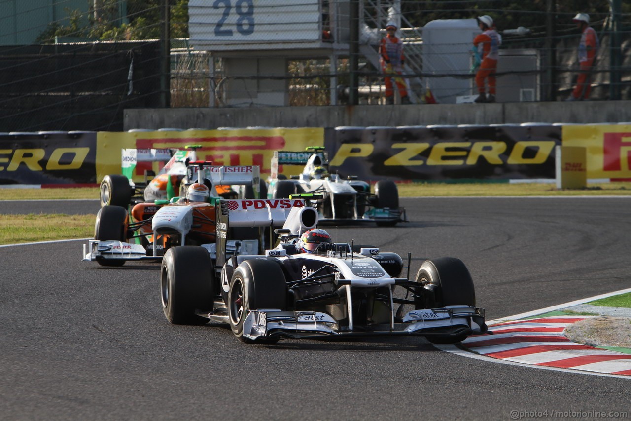 GP GIAPPONE, 09.10.2011- Gara, Pastor Maldonado (VEN), Williams FW33 