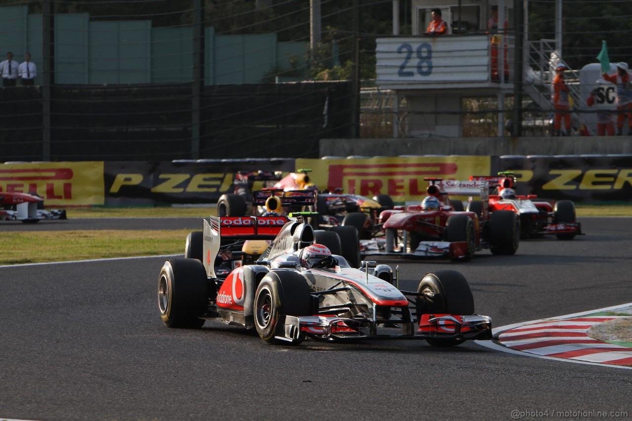GP GIAPPONE, 09.10.2011- Gara, Jenson Button (GBR), McLaren Mercedes, MP4-26