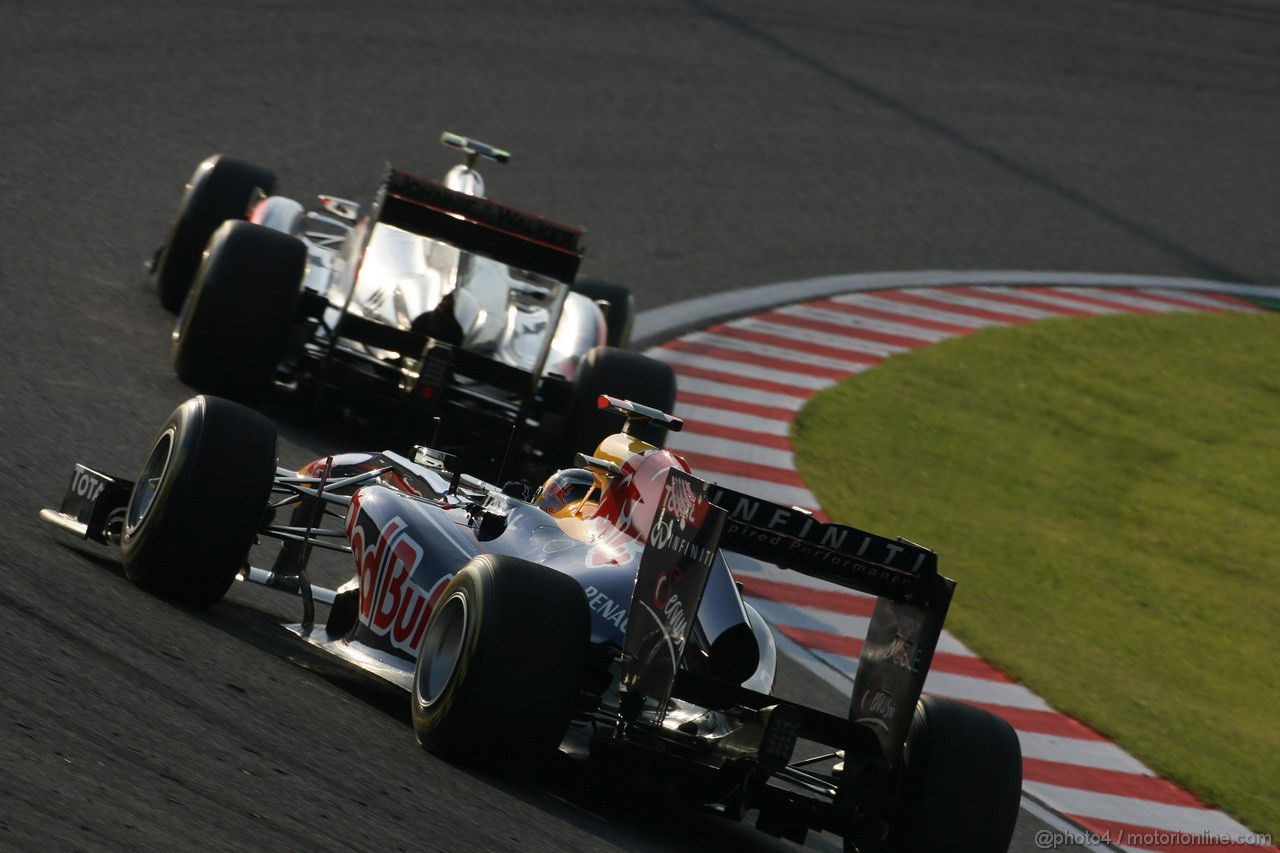 GP GIAPPONE, 09.10.2011- Gara, Sebastian Vettel (GER), Red Bull Racing, RB7 