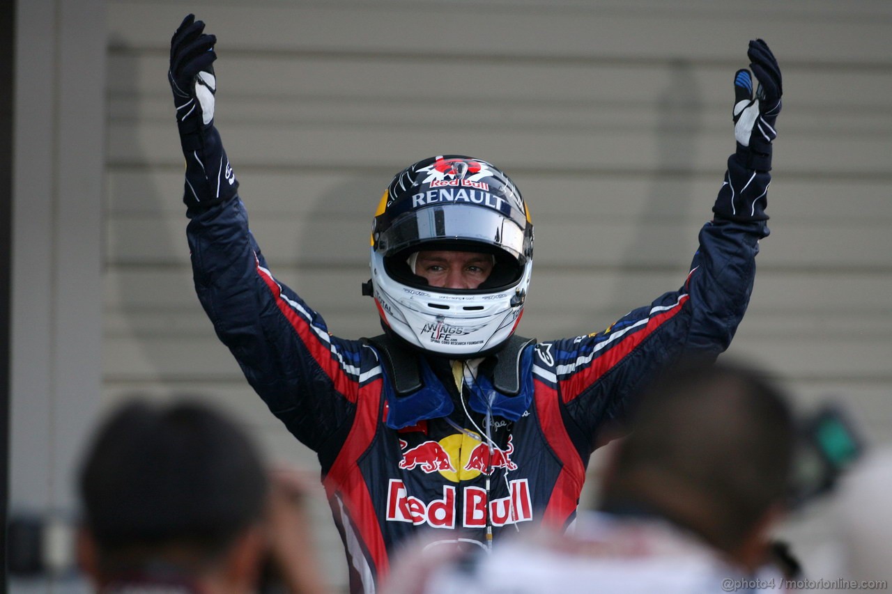 GP GIAPPONE, 09.10.2011- Gara, Sebastian Vettel (GER), World Champion 2011 e terzo in the race
