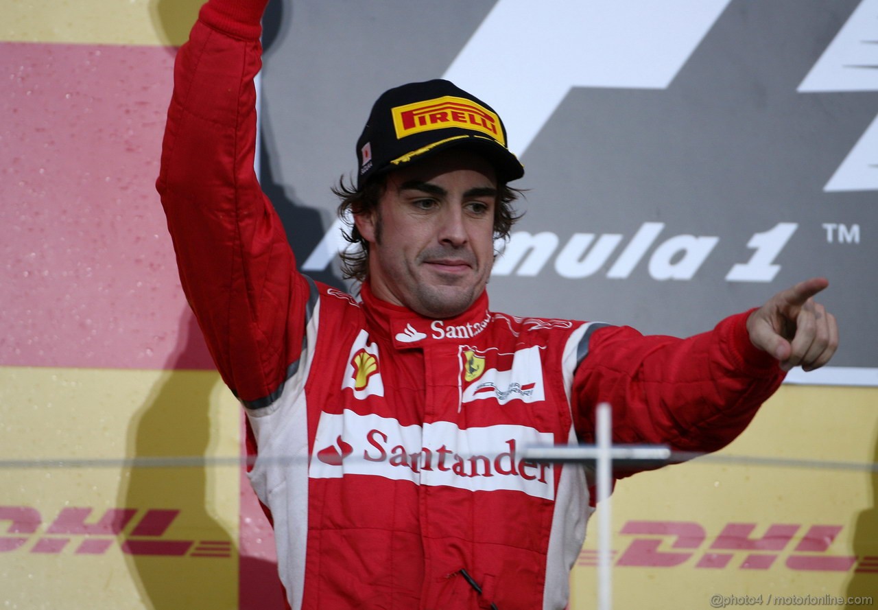 GP GIAPPONE, 09.10.2011- Gara, Fernando Alonso (ESP), Ferrari, F-150 Italia terzo
